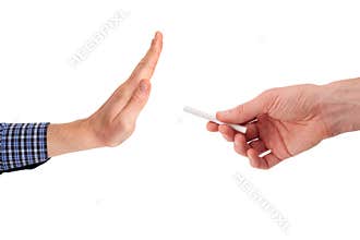 Concept for quitting smoking and healthy lifestyle