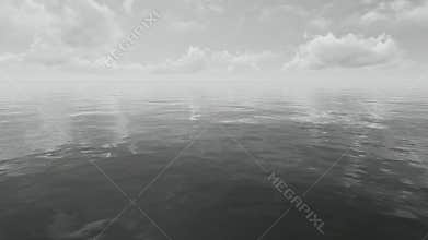 Timelapse clouds over mirror ripple surface