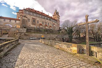 Castle and crucifix