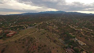 Aerial New Mexico Santa Fe