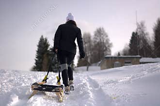 Sled girl