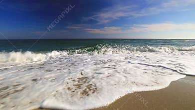Ocean waves on the beach