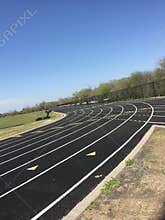 Middle school ground track field