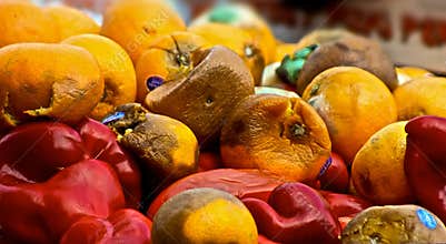 Rotting vegetables