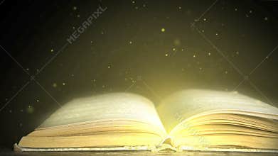 The magic book. Book with magical stories. magic book