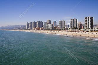 Beach and Cityscape in Vina del Mar