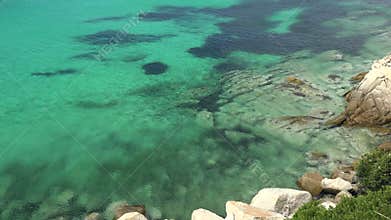 Aegean Sea water surface texture.