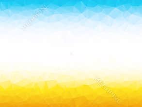 Bright yellow blue background