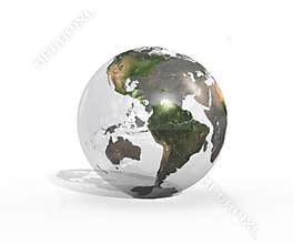 A glass earth