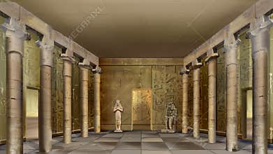 Ancient Egyptian Temple Indoor
