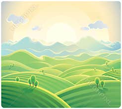 Mountains landscape.