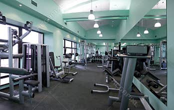Gym equipment room