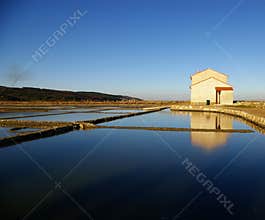 The old salt-pans in Secovlje