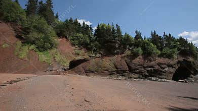 Caves Beach Bay Fundy New Brunswick Pan