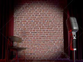 Stand-up comedy stage