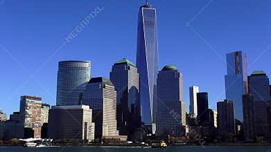 The new World Trade Center in Manhattan USA cityscapes