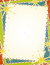 Retro Christmas Border