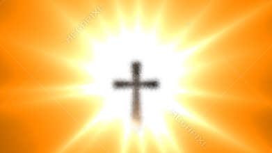 Animated iron cross for Easter