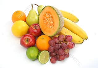 Colorful group of fresh fruits