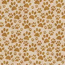 Brown Doggy Paw Print Tile Pattern Repeat Background