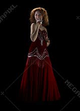 The beautiful singer