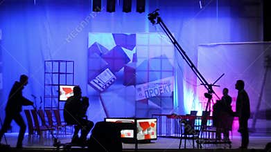 The people in the pavilion TV Studio .