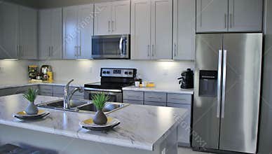 Modern Kitchen in White