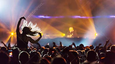 Dj at concert