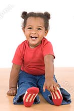 Adorable african baby