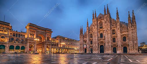 Milan, Italy: Piazza del Duomo, Cathedral Square