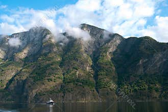 Naeroyfjord in Norway, UNESCO World Heritage Site