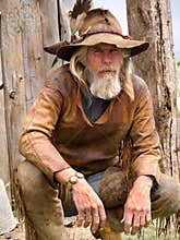 Old weathered cowboy