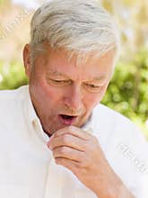 Man Coughing