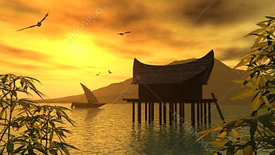 Golden lagoon