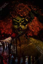 Bloody smile