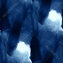 Pattern colorful water sea waves blue abstract watercolor paint seamless texture art hand painted background