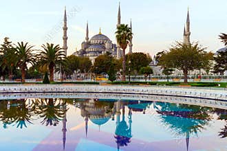 Sultan Ahmed Mosque (Blue Mosque), Istanbul, Turkey.