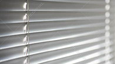 Texture closed aluminum blinds in the office