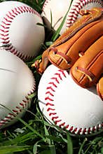 Baseballs and Glove
