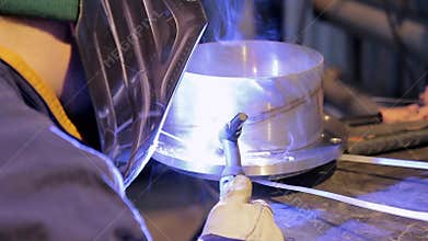 Work on the production of heating equipment factory