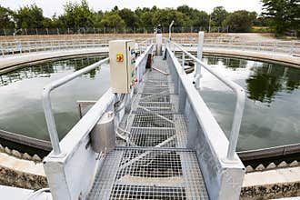 Wastewater treatment plant Water tank