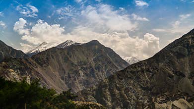 Panorama of Nanga-Parbat mountain,Gilgit-Baltistan Pakistan