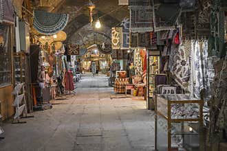 ISFAHAN, IRAN - OCTOBER 06, 2016: traditional iranian souvenirs