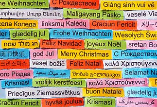 Merry Christmas on different languages