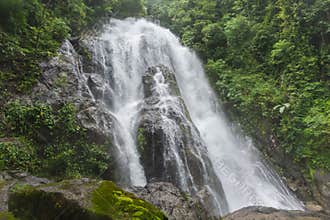 Pun Ya Ban Waterfall at Lamnam Kra Buri National Park in Ranong,Thailand