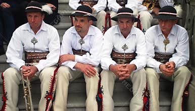 Folk musicians on St. Stanislaus Day