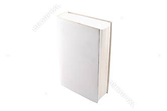 Blank book isolated on white background