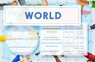 Longtitude Latitude World Cartography Concept