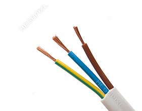 Electrical cable on White background