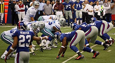 Cowboys Romo Offense NY Giants Defense